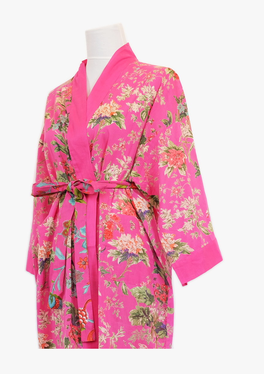 Kimono Robe Sardinia Azalea - Nightgown, HD Png Download, Free Download