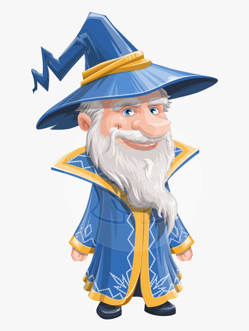 Waldo The Wise Wizard - Animated Wizard Png, Transparent Png, Free Download