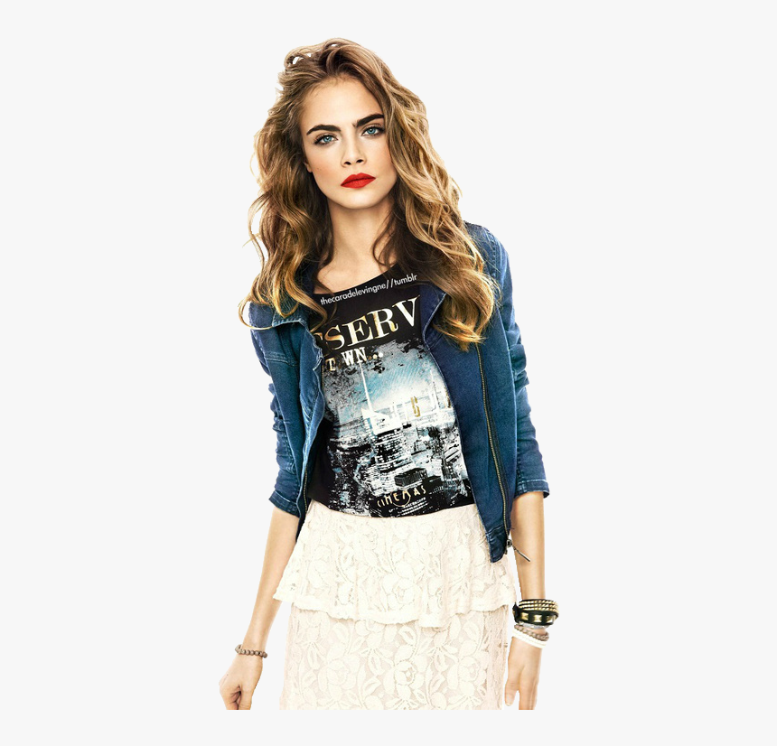 Cara Delevingne Curly Hair, HD Png Download, Free Download