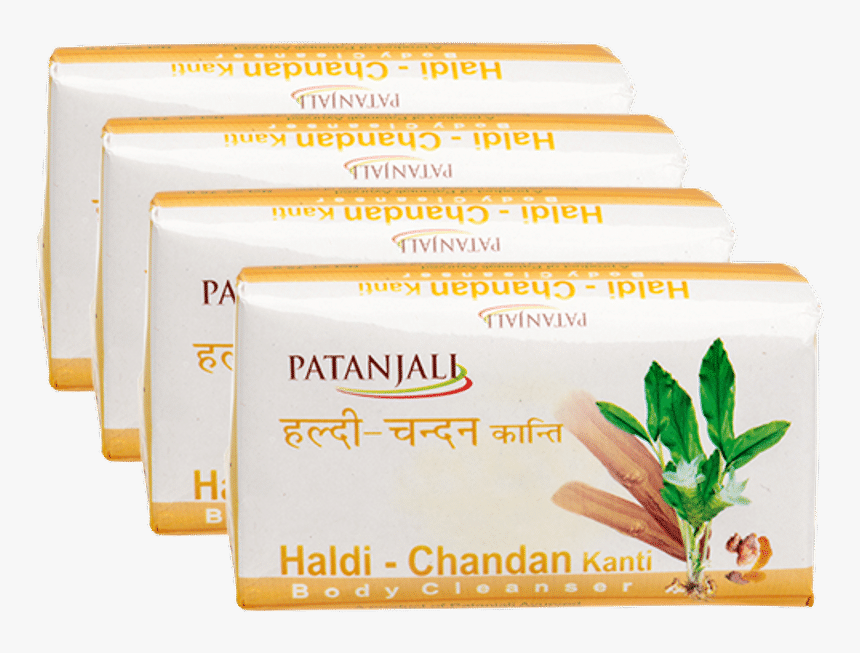 Patanjali Haldi Chandan Kanti Soap - Patanjali Haldi Chandan Soap, HD Png Download, Free Download