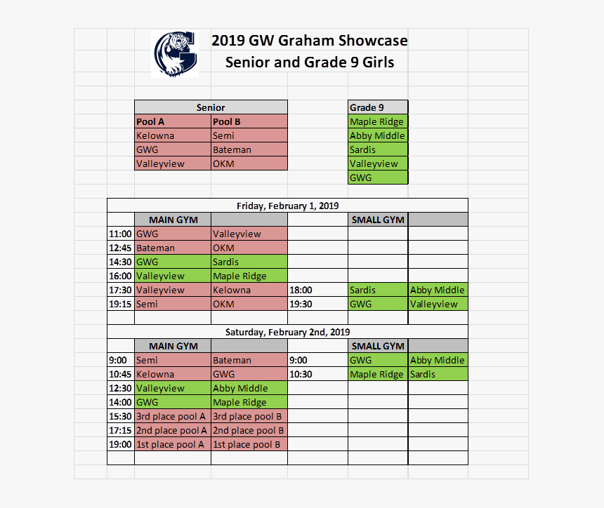 Graham Showcase Tournament - G.w. Graham Middle-secondary School, HD Png Download, Free Download