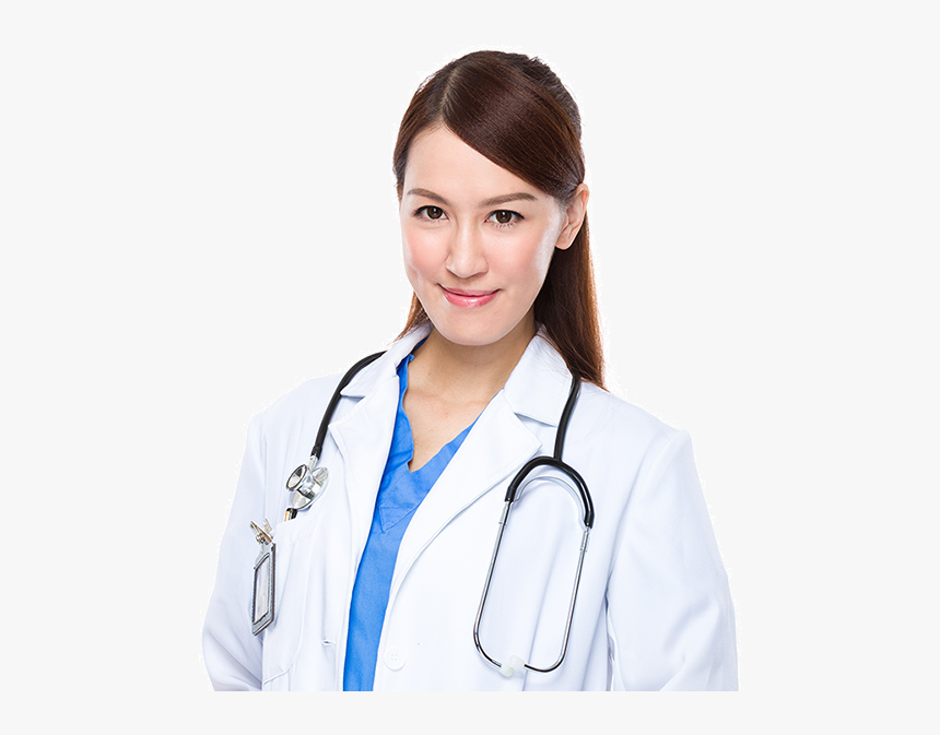 Female Doctor With Stethoscope Png, Transparent Png, Free Download