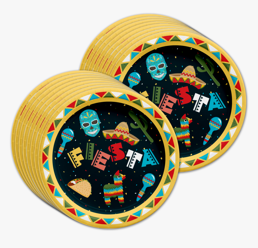 Mexican Fiesta Birthday Party Tableware Kit For 16, HD Png Download, Free Download