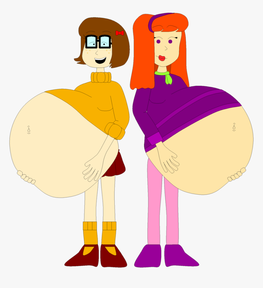 Velma Dinkley And Daphne Blake Big Buffet By Angry-signs - Daphne And Velma Fat, HD Png Download, Free Download