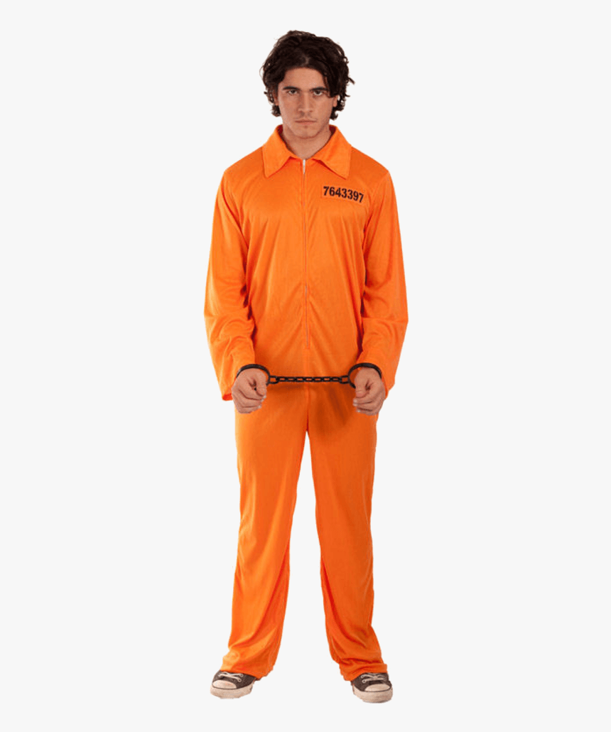 Prisoner Png - Orange Prisoner Costume, Transparent Png, Free Download
