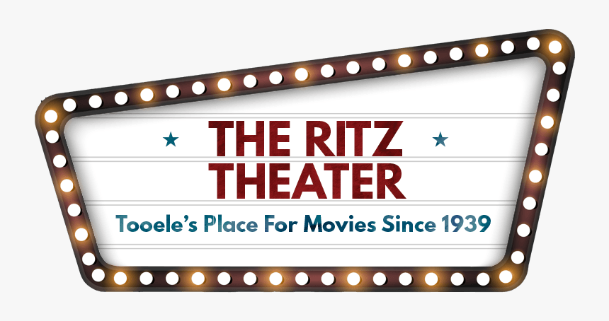 Logo For The Ritz Theater, Tooele"s Place For Movies - Movie Sign With Lights, HD Png Download, Free Download