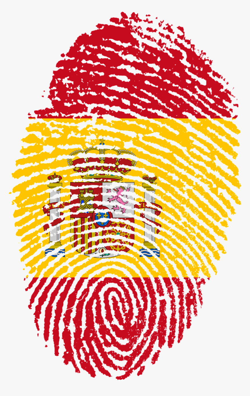 Spain Flag Fingerprint, HD Png Download, Free Download