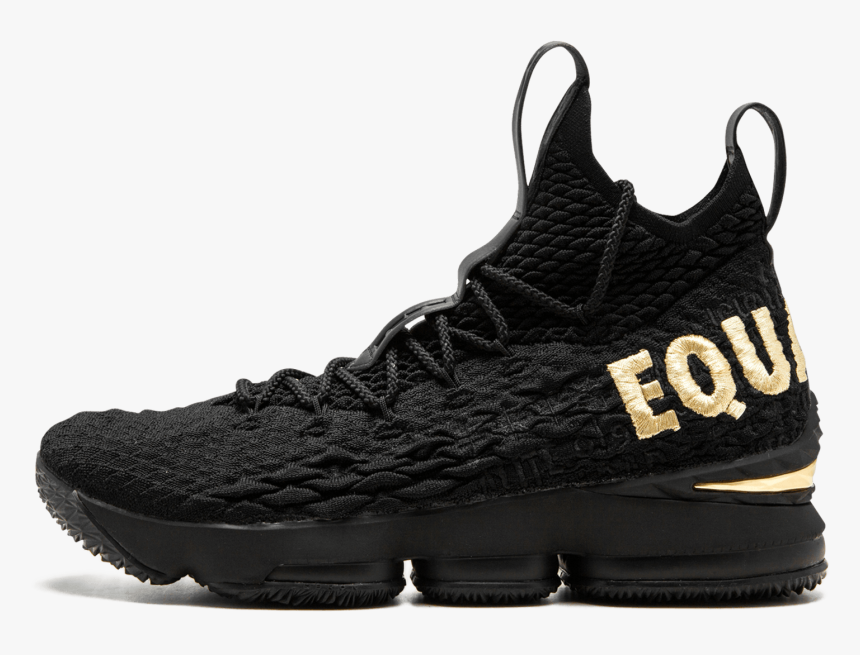Black Basketball Shoes Womens Lebron Xv Equality, HD Png Download, Free Download