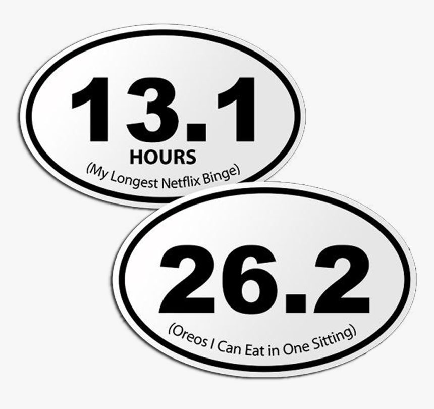 Marathon Bumper Sticker , Png Download - 26.2, Transparent Png, Free Download