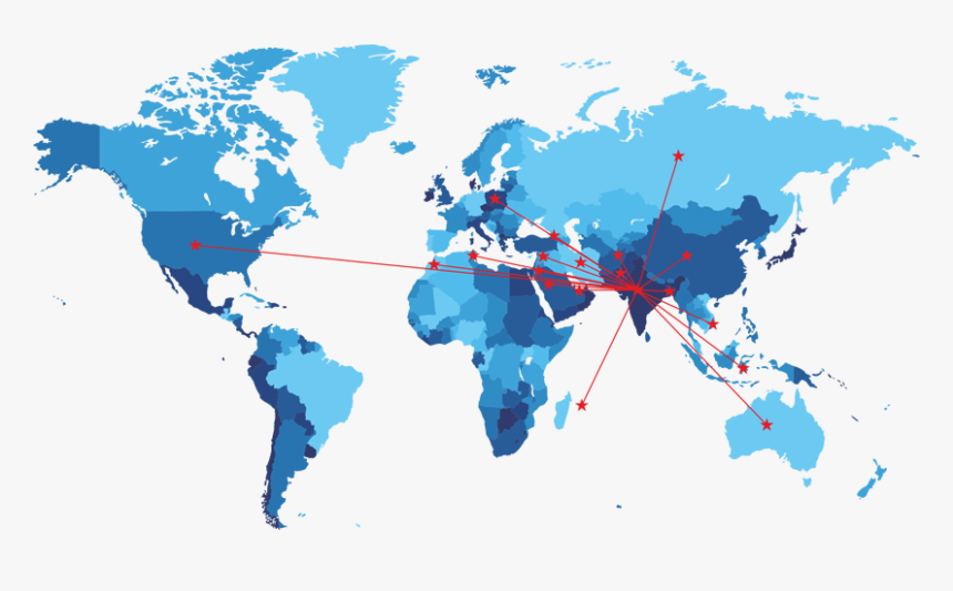 World Logistics Png - World Map, Transparent Png, Free Download