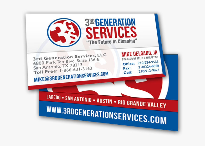 Business Card Design San Antonio - 3rd Generation Services San Antonio Logo, HD Png Download, Free Download