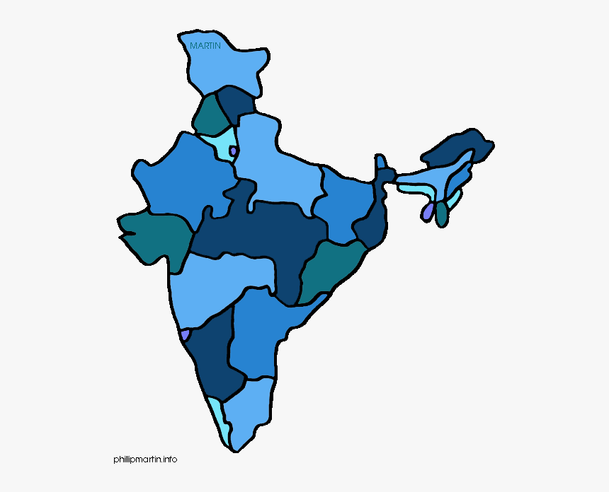 India Clip Art - States Of India Clip Art, HD Png Download, Free Download