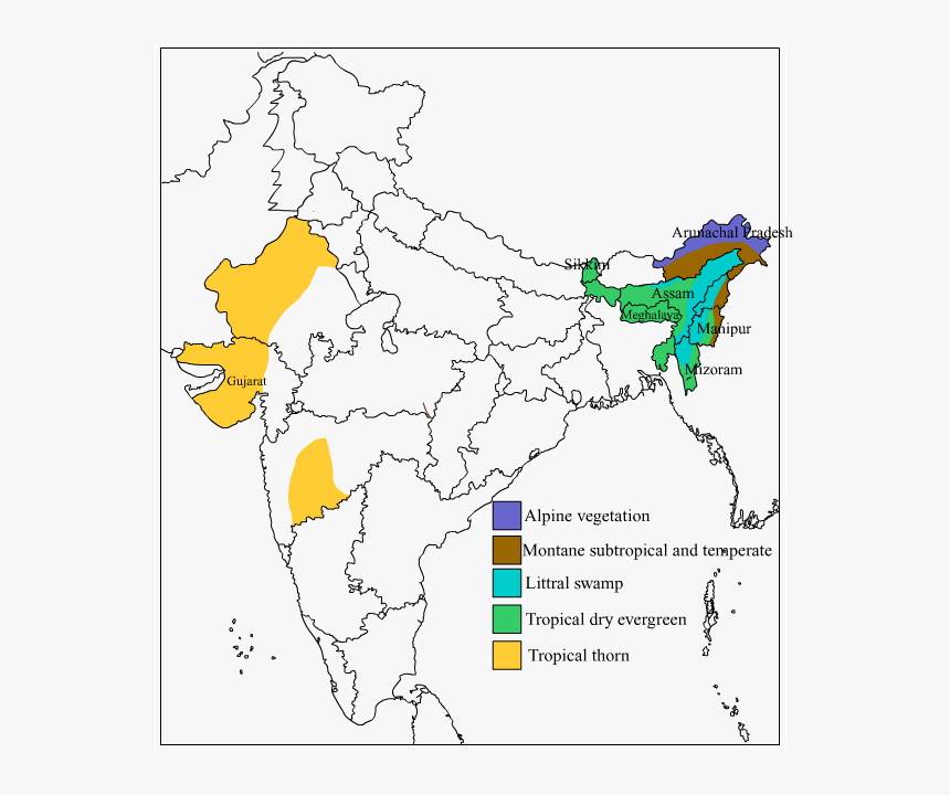 Arid And Semi Arid Region In India, HD Png Download, Free Download