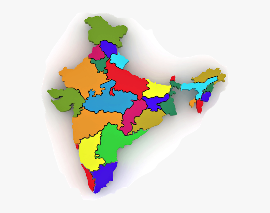 Legal Drinking Age India Map - India Map With Colours, HD Png Download, Free Download