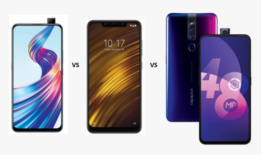 Vivo V15 Vs Xiaomi Poco F1 Vs Oppo F11 Pro - Opo Reno Vs Oppo F11, HD Png Download, Free Download