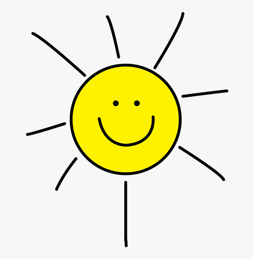 How To Draw Sun, Simple Tutorial For Kids - Sun Drawing For Kids, HD Png Download, Free Download