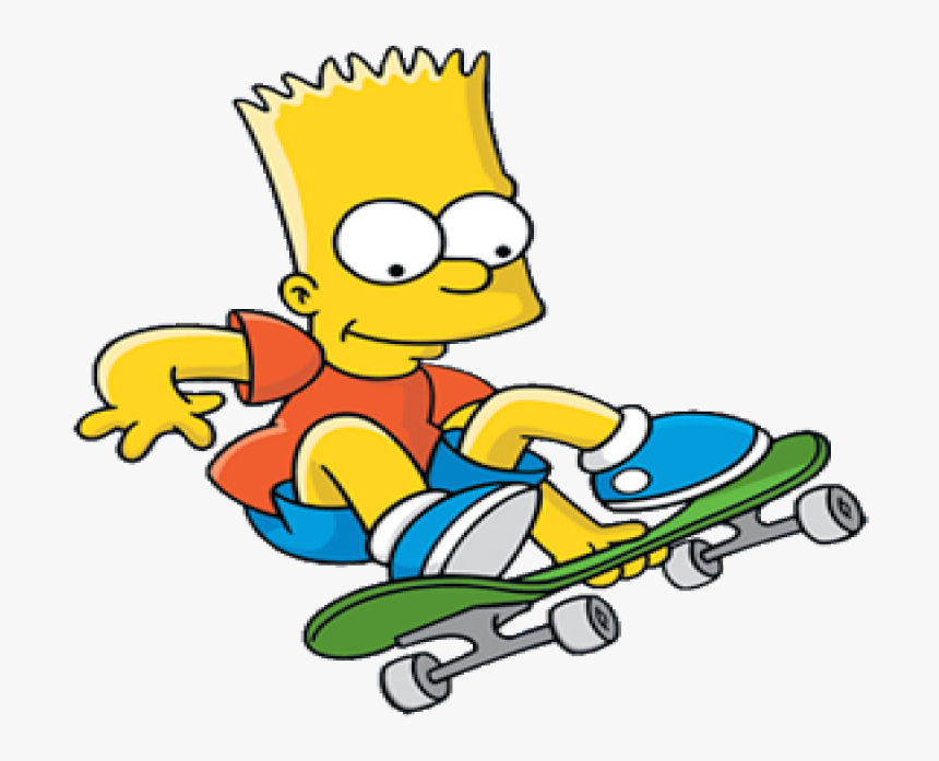 Bart Simpson En Skate, HD Png Download, Free Download