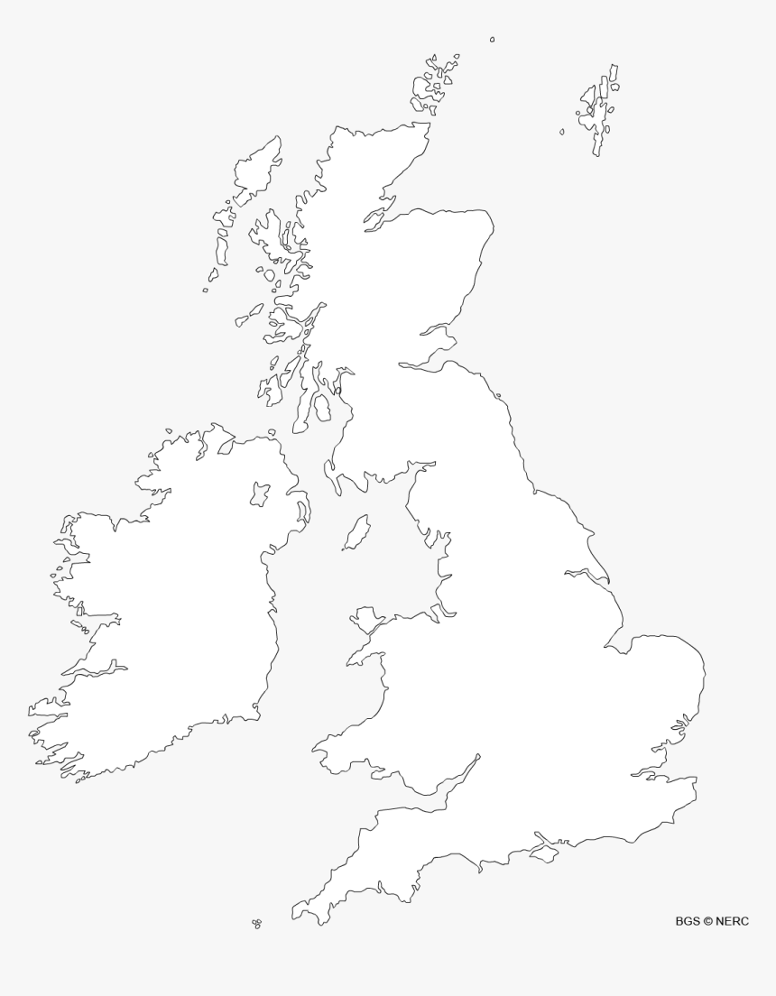 Uk Map Png White, Transparent Png, Free Download