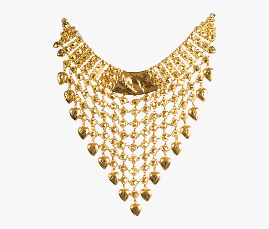 Gold Design With Gold Design - Traditional Bengali Gold Necklace, HD Png Download, Free Download