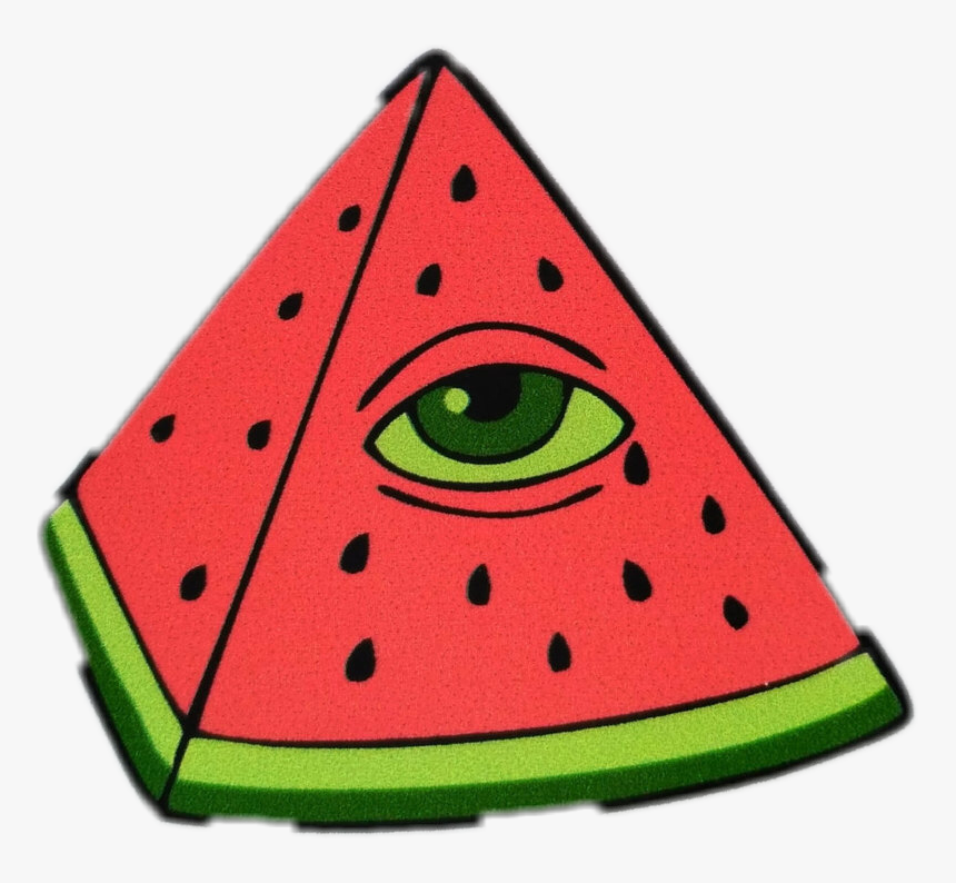 Picart Sandia Watermelon - Illuminati Watermelon Png, Transparent Png, Free Download