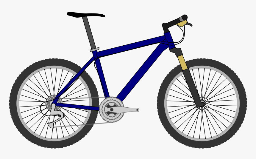 Bicycle Mountain Bike Cycling Clip Art - Transparent Bicycle Cartoon Png, Png Download, Free Download