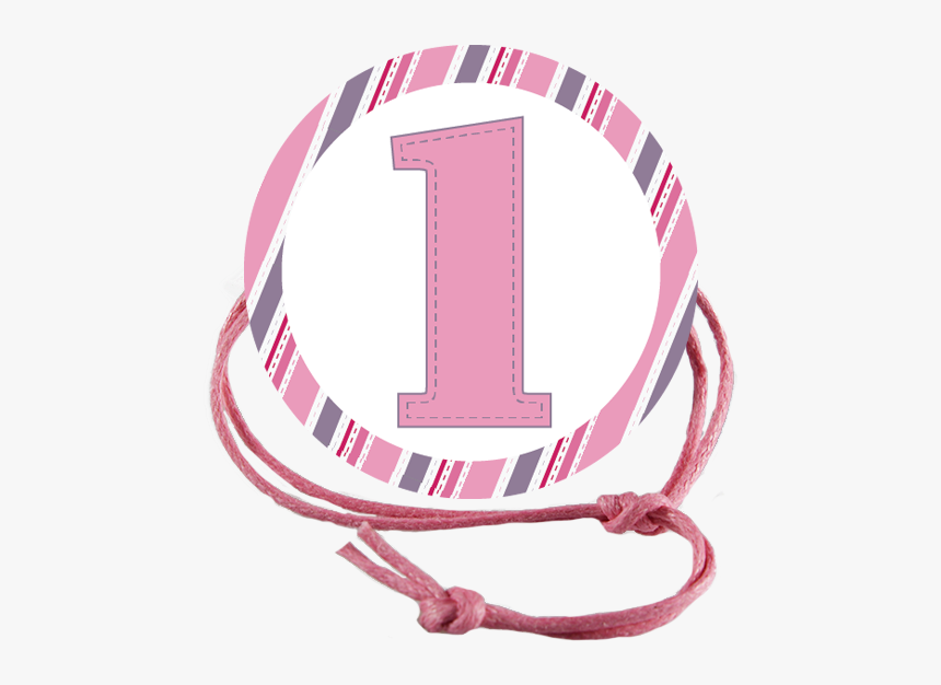 1st Birthday Pink Stripes Napkin Knot - Wristlet, HD Png Download, Free Download