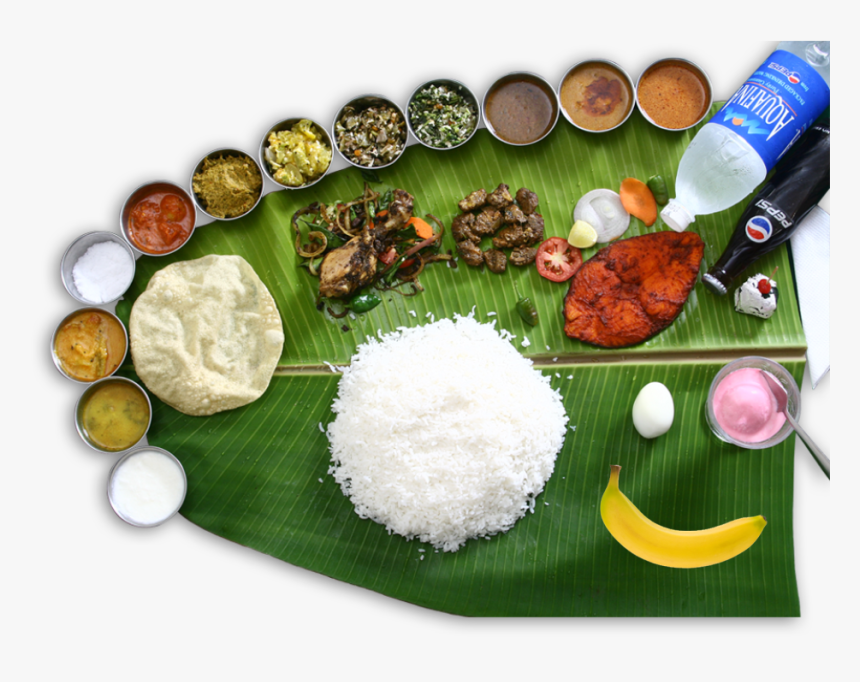 Non Veg Recipes - Banana Leaf Food Png, Transparent Png, Free Download