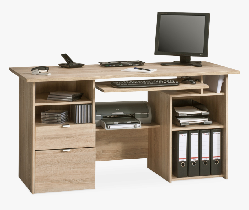Bureau En Bois Massif Moderne, HD Png Download, Free Download