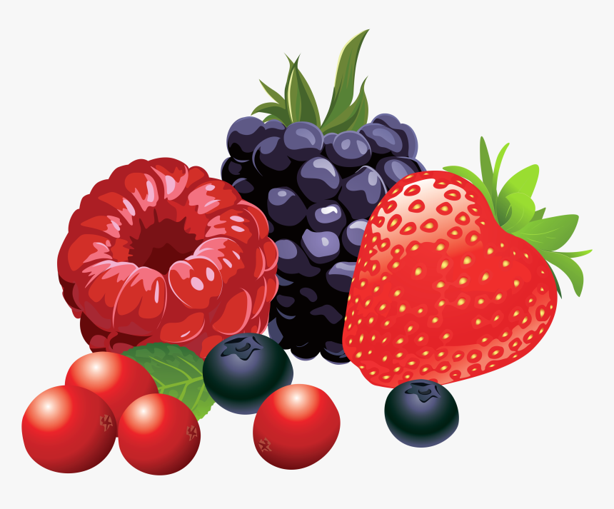 Berry Fruit Clip Art - Clipart Fruit Png, Transparent Png, Free Download