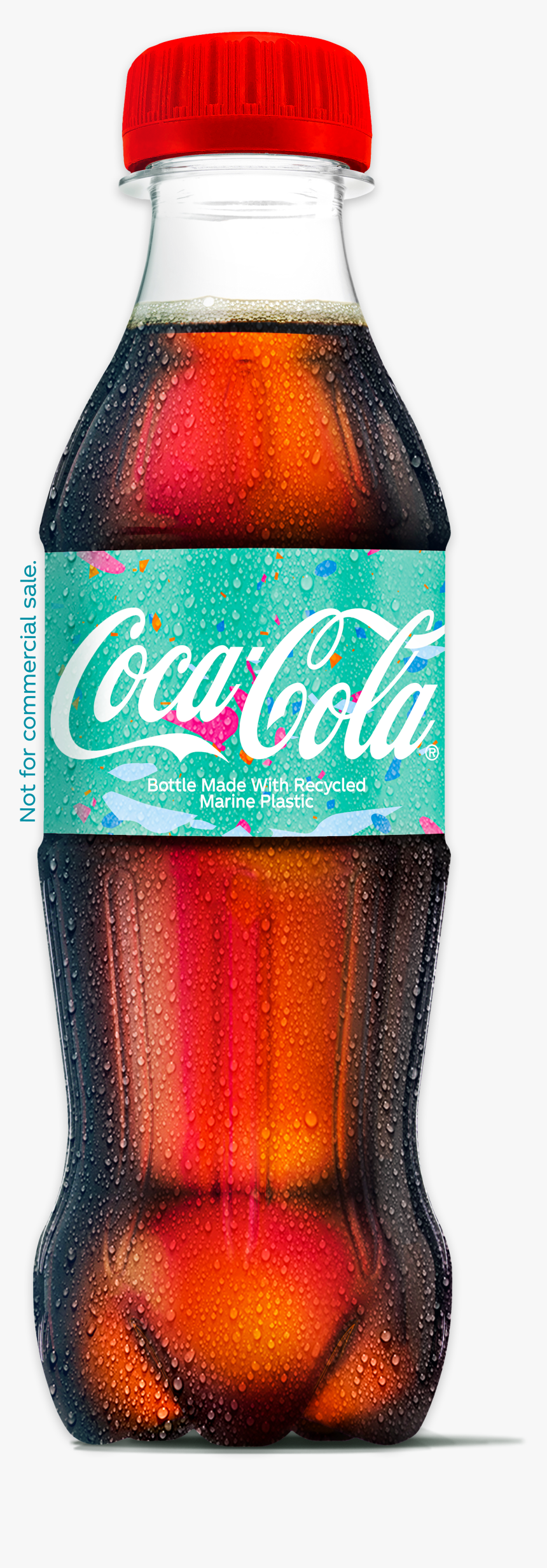 Coca-cola Unveils 25% Marine Plastic Recycled Bottle, HD Png Download, Free Download