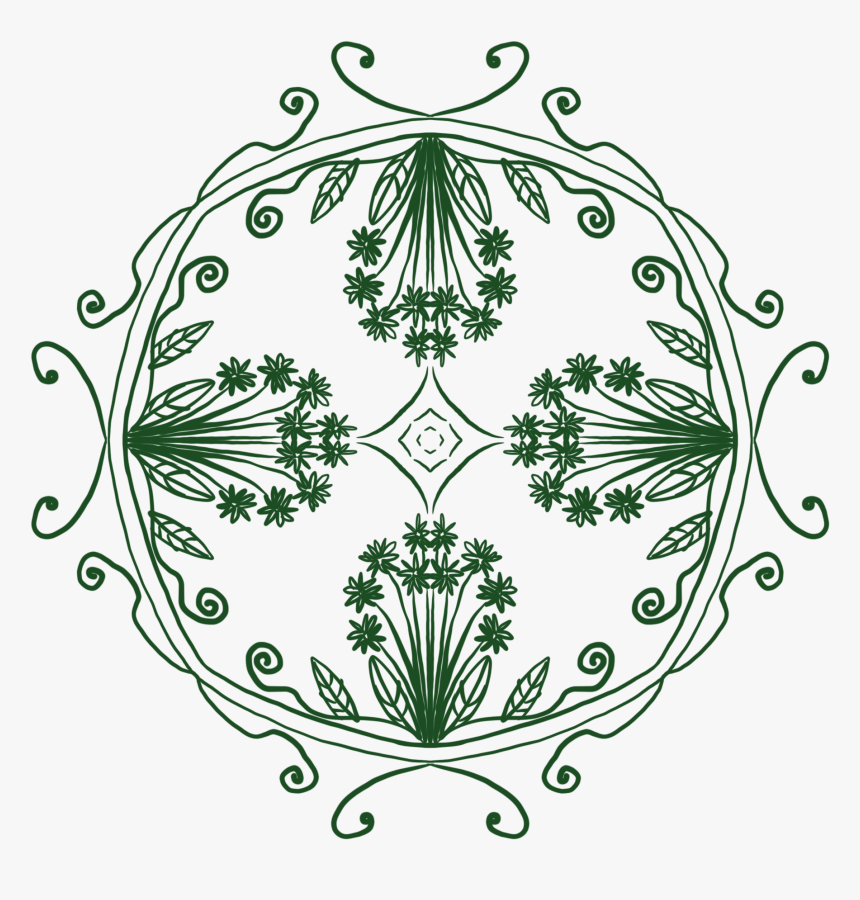 Transparent Flower Design Png - Circle, Png Download, Free Download