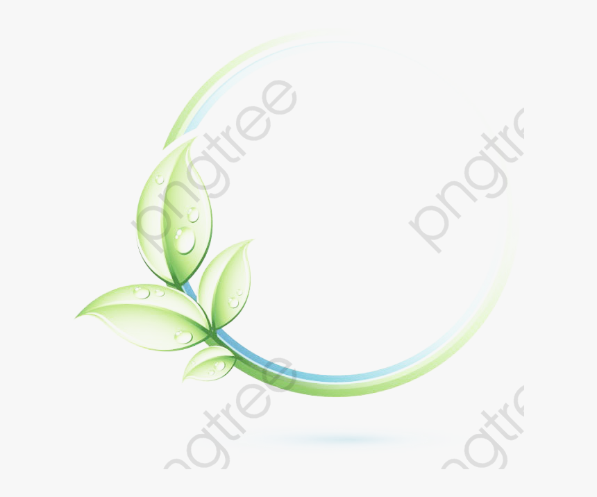 Green Leaves Border Leaf, HD Png Download, Free Download