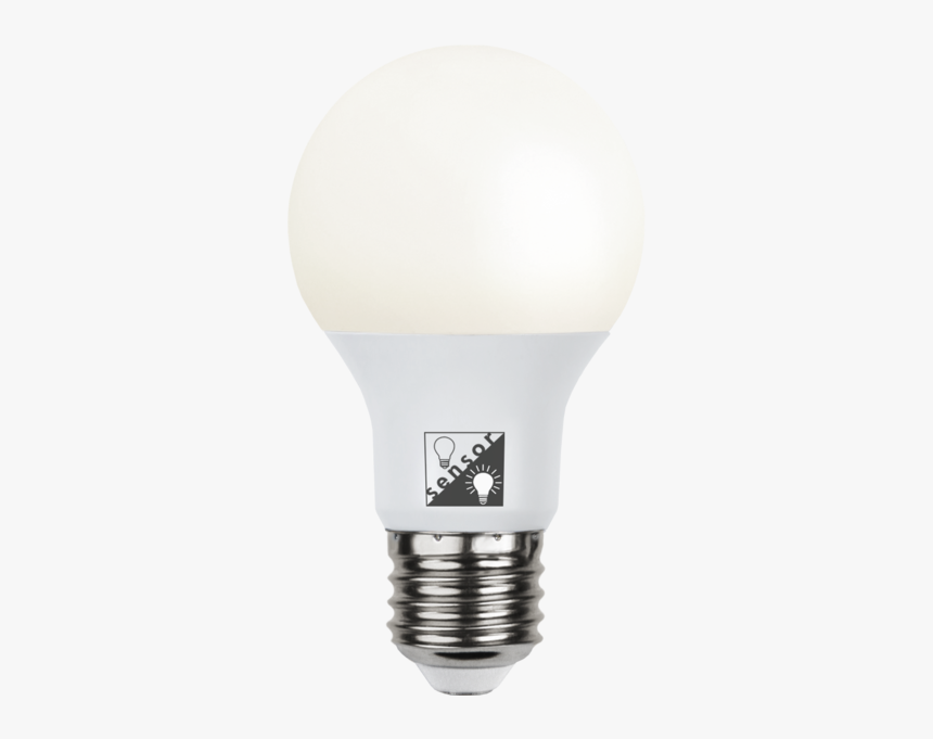 Led Lamp E27 A60 Sensor Opaque - Led Lamp, HD Png Download, Free Download