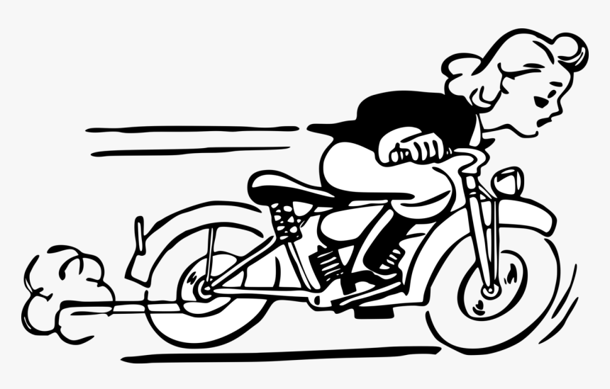 Harley Davidson Bike Png - Clipart Black And White Motorcycle, Transparent Png, Free Download