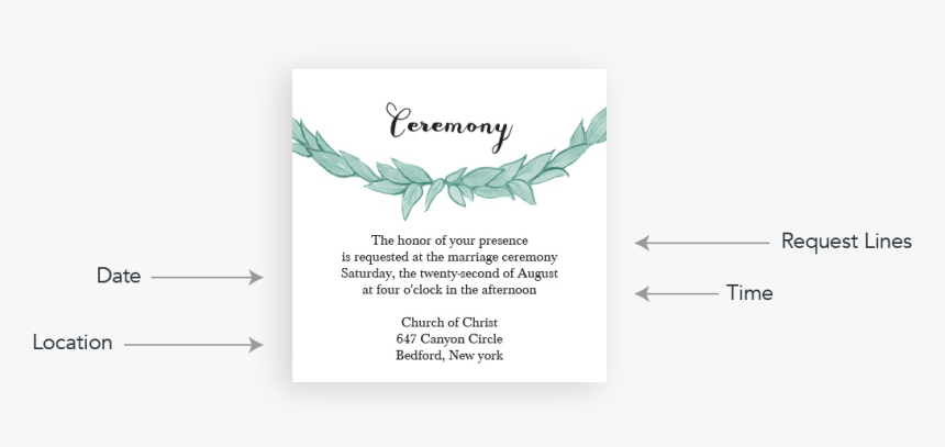 Basic Invite Ceremony Cards - Roce Ceremony Invitation Cards, HD Png Download, Free Download
