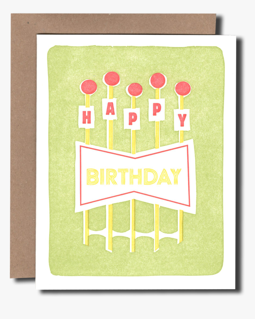 Signage Green Bday - Picket Fence, HD Png Download, Free Download