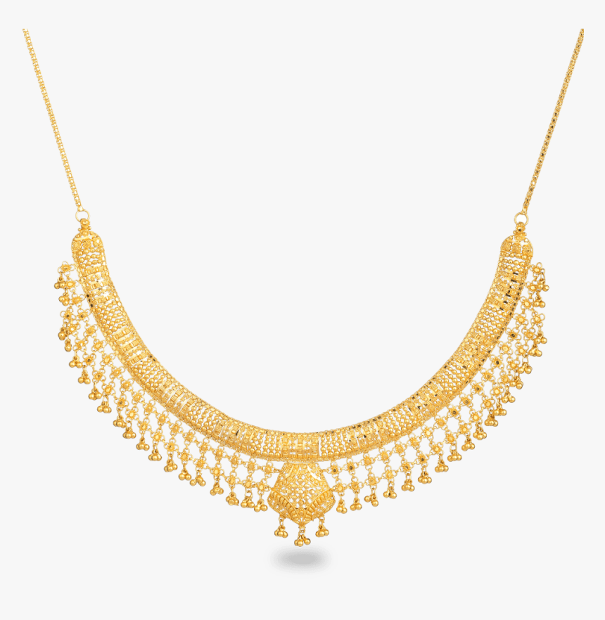 Jali 22ct Gold Filigree Necklace - Arabic Style Gold Necklace, HD Png Download, Free Download