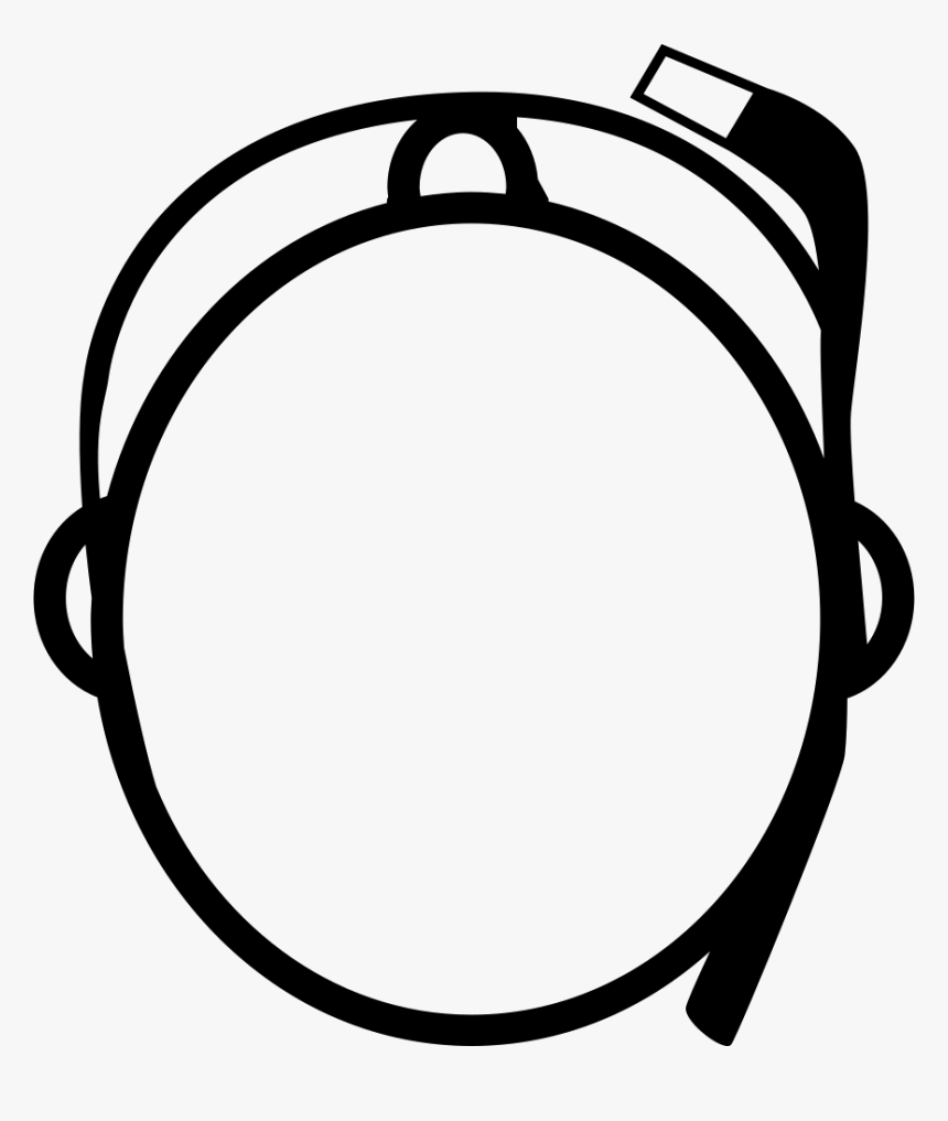 Google Glasses On Person Head From Top View - Head Top View Png, Transparent Png, Free Download