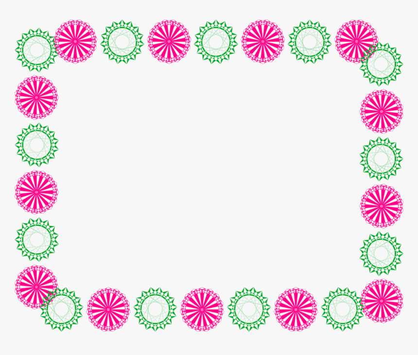 Transparent Frame Shape Clipart - Flower Simple Border Designs, HD Png Download, Free Download