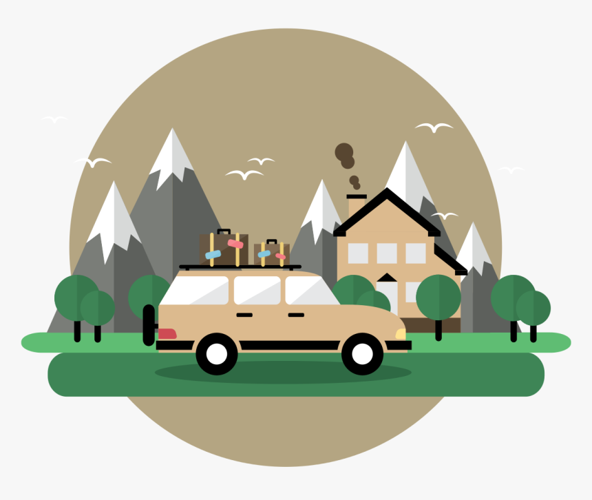 Road Trip Illustration - Illustration, HD Png Download, Free Download