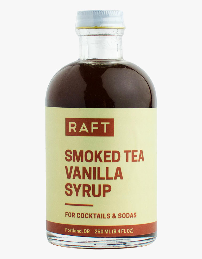 Raft Smoked Tea Vanilla Syrup - Bottle, HD Png Download, Free Download