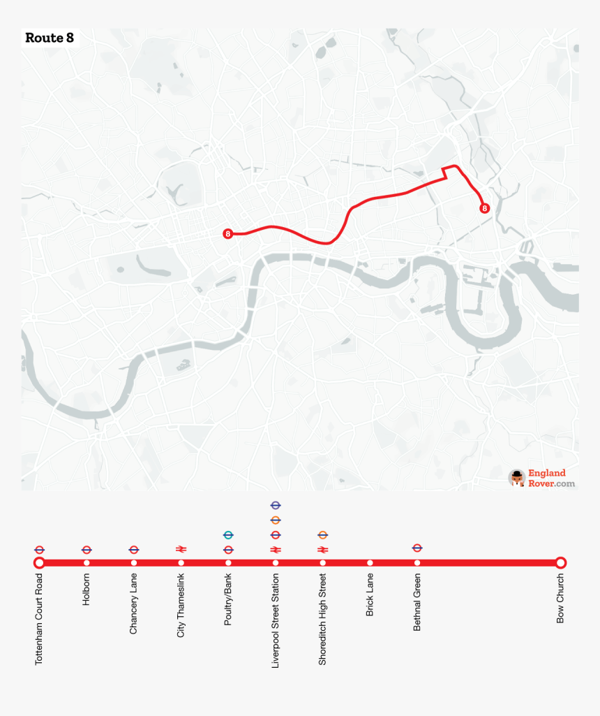 Map Of London Bus Route - Map, HD Png Download, Free Download