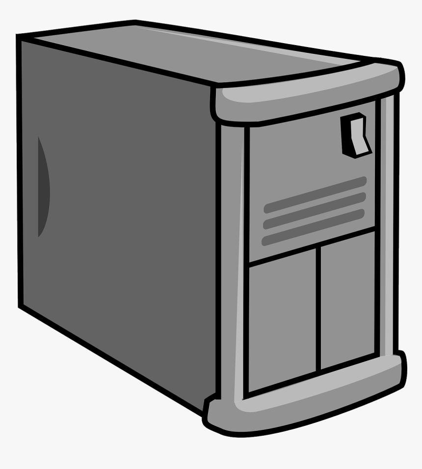 Computer Pc Tower Desktop Pc - Server Clipart, HD Png Download, Free Download