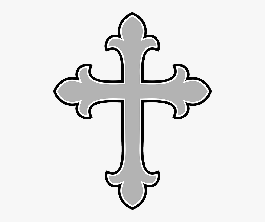 Silver Cross Clip Art, HD Png Download, Free Download