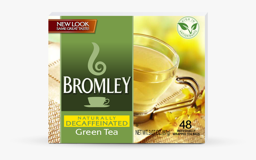 Naturally Decaffeinated Pure Green Tea - Bromley Green Tea, HD Png Download, Free Download