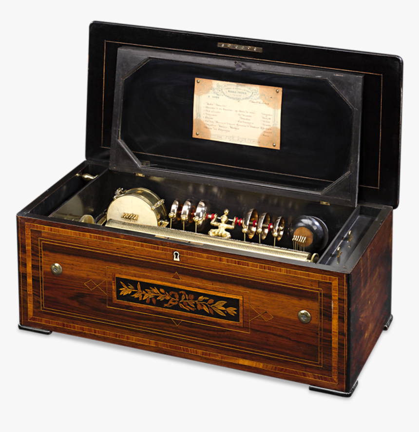 Nicole Frères “triple Signed” Cylinder Music Box - Drawer, HD Png Download, Free Download