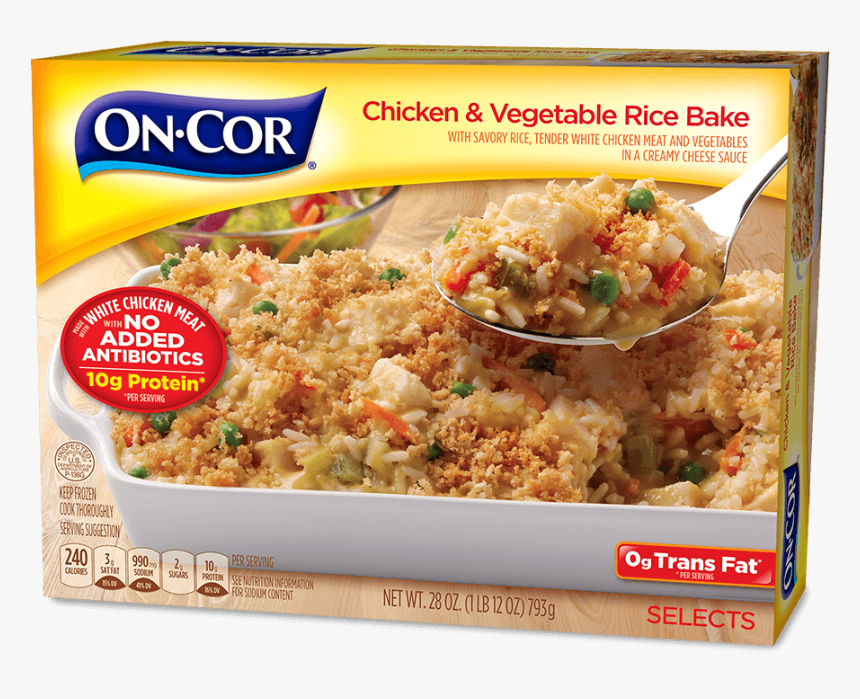 Chicken & Vegetable Rice Bake - Cor Dinners, HD Png Download, Free Download