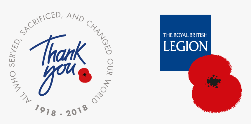 Rbl & Thank You Logos - Royal British Legion Thank You Logo, HD Png Download, Free Download