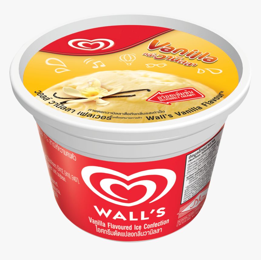 Wall"s Cup Vanilla - Ice Cream Vanilla Walls, HD Png Download, Free Download