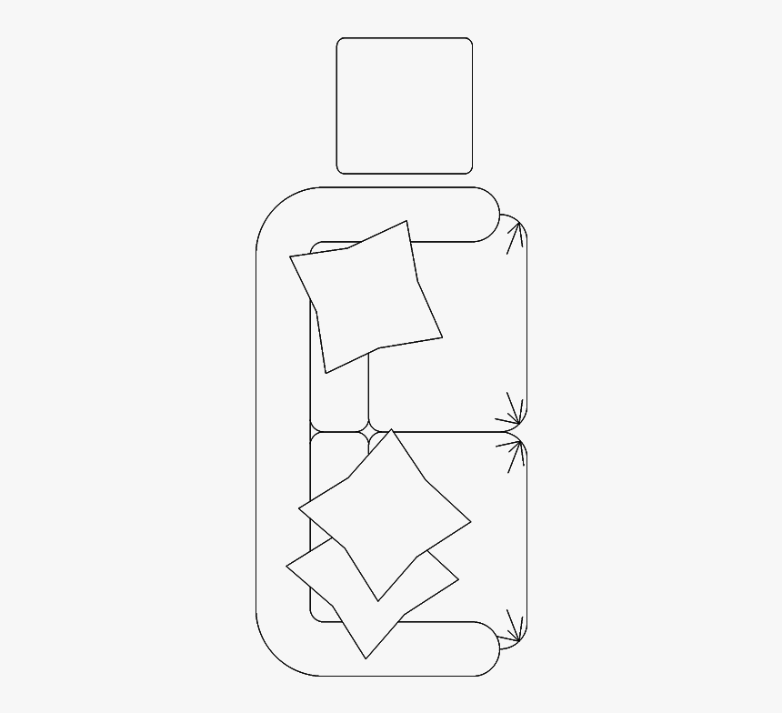 Sofa Plan 083d View"
 Class="mw 100 Mh 100 Pol Align - Line Art, HD Png Download, Free Download